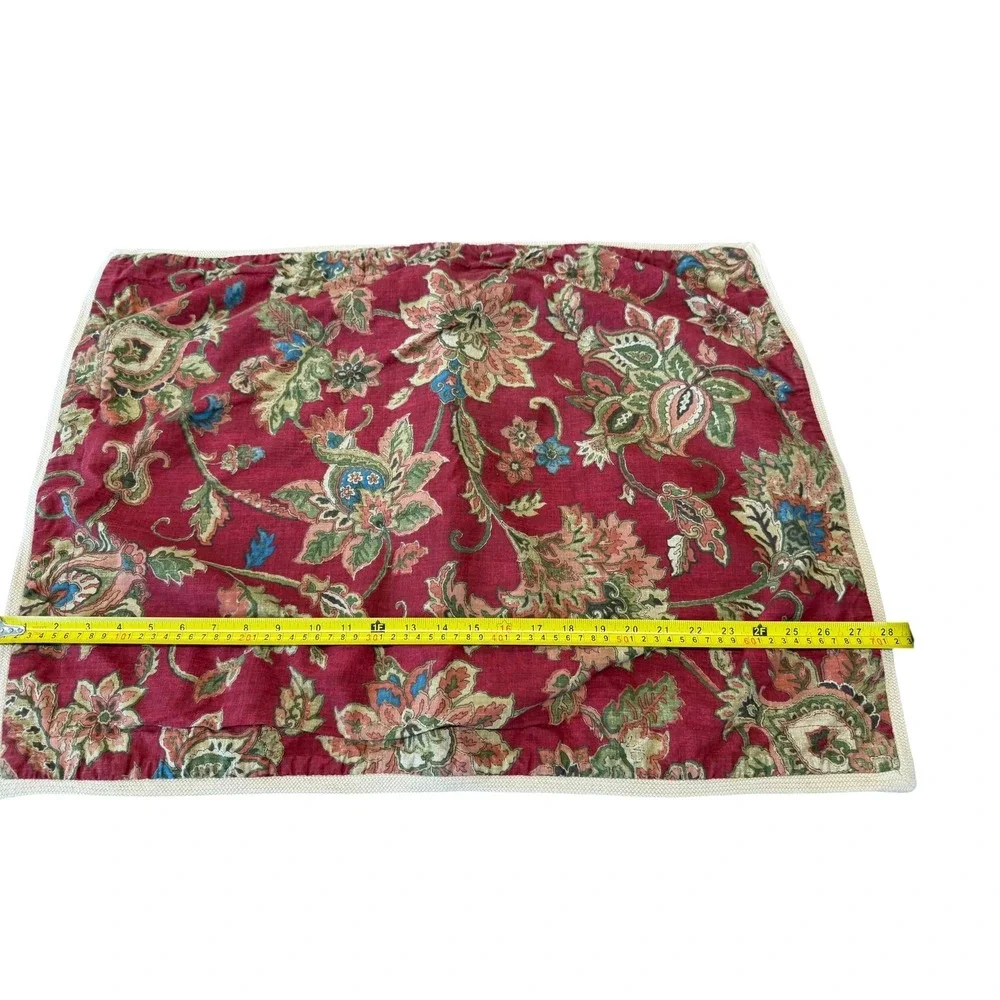 CHAPS Comforter Set with 2 Pillow Shams & Bedskirt Traditional Botanical Queen